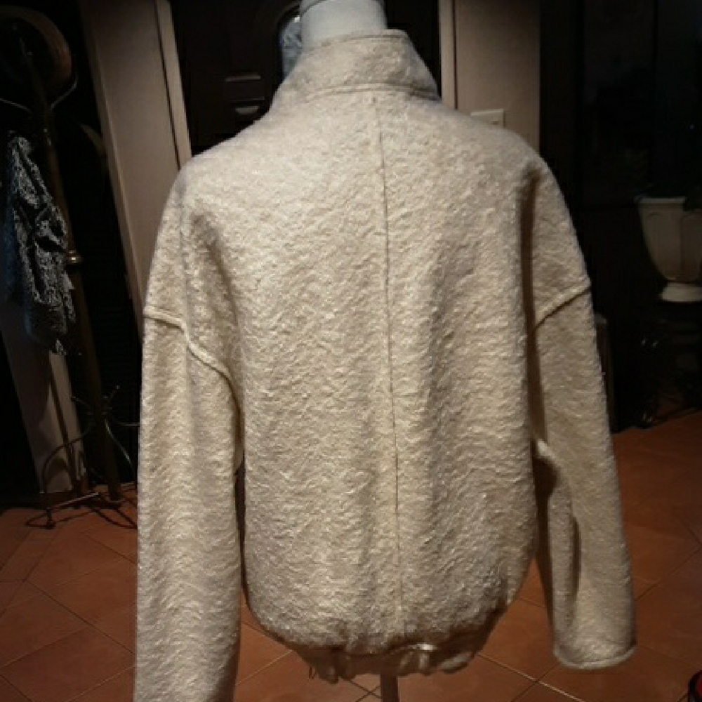 Women's Cream Button-Up Jacket - Picture 7 of 16